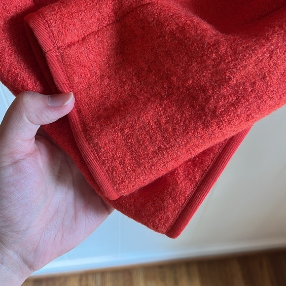 Talbots Berkshire Wool Blend Crop Red Orange Preppy Office Career Jacket Sz 10 - Picture 6 of 15